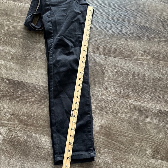 Free People Washed Denim Black Overalls size 26 - Picture 6 of 8